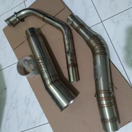 (Ph)Kou Mahachai SUPER open spec pipe 1set and big elbow for tmx 125 tmx 155 rusi tc125 rusi 150 rus