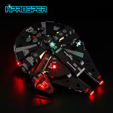 Hprosper 5V LED Lighting (No Model) For LEGO 75389 Star Wars The Dark Falcon Decorative Lamp With Ba