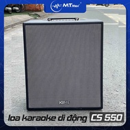 Loa Di Động ACNOS CS550 công suất 300w tặng kèm 2 micro không dây thiết kế bọc da sang trọng đẳng cấ