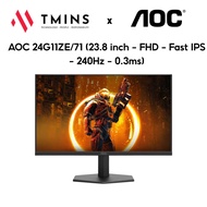 AOC 24G11ZE/71 Gaming Monitor 24Inch IPS 240Hz Delta E < 2 - Genuine product