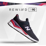 現貨 iShoes正品 New Balance X90 男鞋 深藍 桃紫 編織 襪套 休閒 運動鞋 MSX90CRC D