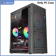 MIZ เคสกระจก DIY ใส atx itx ไมโคร atx itx เคสคอมพิวเตอร์เดสก์ท็อปกระจกเคสคอมพิวเตอร์ HDD + SSD ATX พ
