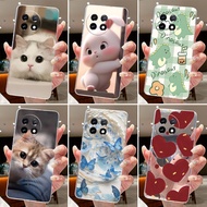 Jelly Casing For OnePlus 11 11R ACE 2 Clear Silicone Soft TPU Back Cover OnePlus11 OnePlus11R ACE2 C