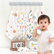 25*25cm Baby Handkerchief Newborn Infant Cotton Soft 6 Layers Baby Face Towel Wash Cloth Sapu Tangan