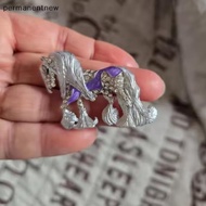 [PEMY] Fashion Dazzling Horse Racehorse Brooches Pins For Women Clothing Coat Accessries Gifts [MY]