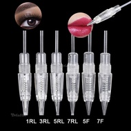 【Available】100pcs PMU Screw Eyebrow Machine Pen Cartridge Needle Replacement R/3R/5R/5F/7F for Charm