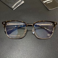 Chrome Hearts 眼鏡 鈦金屬 潮輕純鈦眼鏡 復古克羅心眼鏡框 傑倫同款眼鏡 復古眉線半框眼鏡 經典圖騰工藝雕花紋男女近視眼鏡框架