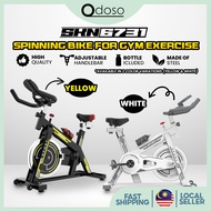 Odoso SE003 Silent Indoor Cycling Exercise Spin Bike with Comfortable Soft Seat Cushion Perfect for 
