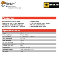 ♞,♘,♙Kevler BGM-300UB 180W Multi Zone Mixing Amplifier