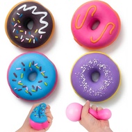 LovesTown 4PCS Donut Stress Ball - Artificial Donut Sensory Toys for Birthday Party Favors, Photo Pr