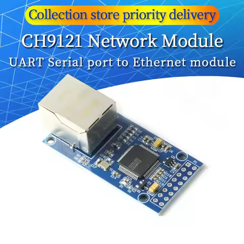 1/5/10Pcs CH9121 UART to Ethernet Module Serial Port to TCP/IP Ethernet Network Module 3.3V 5V For 5