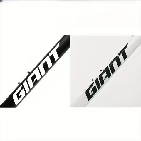 SHEET White Bike Frame Stickers - Giant Logo Decals for Mountain/Road Bicycles, DIY Bike Branding, F