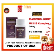 PETdiatric Maximus Joint UCII B Complex 20mg 60 Tablets (Petdiatric Maximus UC2 B Complex 20mg)