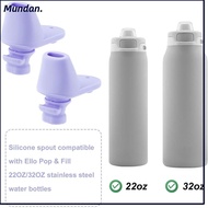 MUNDAN 2pcs Replacement Mouthpiece, Durable Soft Water Bottle Silicone Mouthpiece, Silicone Water Bo