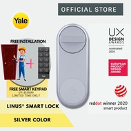 Yale Linus® Smart Lock Silver (NEW 2022) Free Lock Cylinder &amp; Installation AND 1 Gift