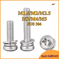 【304 Stainless Steel Anchor Kit】Wall Plug + Screw + Nut 3 in 1 Set | For Concrete Brick Wall Mountin