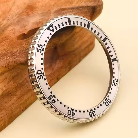 41mm SKX007 Stainless Steel Bezel Fit For SKX007 SRPD Watch Case Double-layer rotating bezel Ring Wi