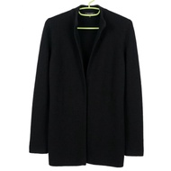 Women's Black wool coat akris d42 Chest Size 42-44 Inches Second Hand Good Condition