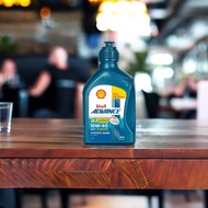 (SIRIM ✅) Shell Lubricant Oil Advance AX7 (SCT) 10W-40 (Minyak Hitam Scooter / Skuter)