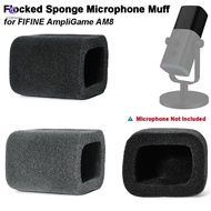 CORSAKI 1pcs Mic Windscreen Cover, Flocked Sponge Foam Replacement Microphone Muff, Windproof Noise 