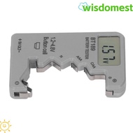 WISDOMEST Digital Battery Checker, Digital Display Small Size Digital Battery Tester, Universal Comp