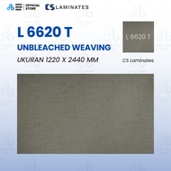 HPL Laminates L 6620 T Unbleached Weaving Woven Fabric Texture Furniture Coating/ L-6620-T