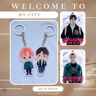 Haechan Mark Welcome To My City Keychain || Fanart KeyringKeychain