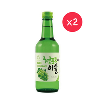 真露 - 韓國真露青葡萄燒酒 2x360ml #48921102 JINRO CHAMISUL GREEN GRAPE SOJU