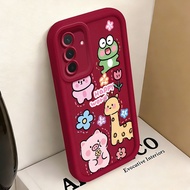 Casing hp for Samsung A36 5G A26 5G A56 5G Case Kids Painting Garden Animal Silicone Case Cesing Dif