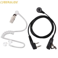 CYBERGLIDE PTT MIC Headset Kenwood TYT Baofeng UV-5R BF-888S CB Earbud Headphone Protector Radio Acc