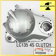 [100% ORI YAMAHA] LC135 CLUTCH COVER 4 SPEED V1 ES [HAND CLUTCH] CRANKCASE COVER SILVER ORIGINAL 2S6