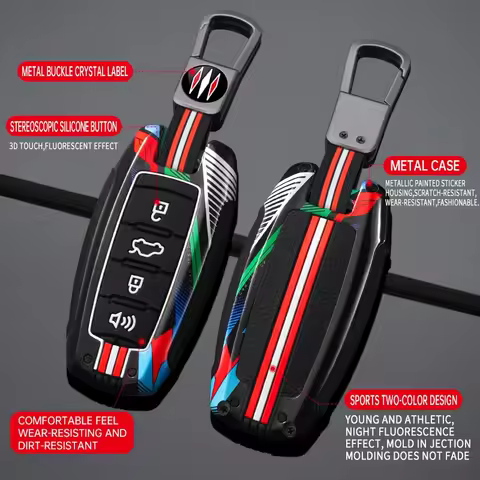 Racing style Metal Car key case cover shell for Great Wall Haval Hover Jolion M6 H6 H4 H3 H7 H9 F5 F
