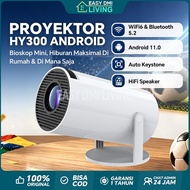 HY300 Smart Projector Portable WIFI Bluetooth Ultra HD Minimalist and Multifunctional 4K 720Pc