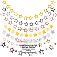 Hollow Star Banner Star Banner/ Star Decoration/ Birthday Party Decoration