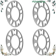 4Pcs Aluminum Wheel Spacers Shims Plate Auto Wheel Spacers Stud for 4X100 4X114.3 5X100 5X108 5X114.