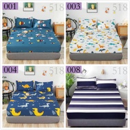 Cartoon Dinosaur Bedding Sets Bedsheet Mattress Cover Single/Queen/King Size Fitted Bedsheet Pillowcase