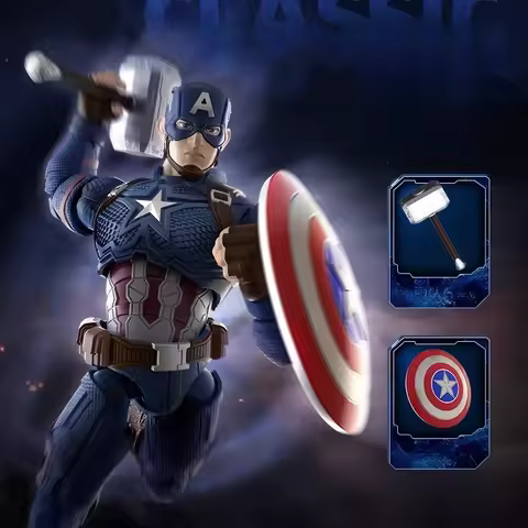 In Stock BLOKEES Captain America Classic Iron Man MK85 EX Movable Model Bloks Avengers Endgame Assem