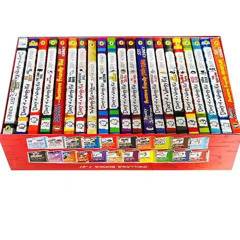 21 Books English Diary of a Wimpy Kid Comic Novel Storybook Children Daily Reading Book Gift Box Pac