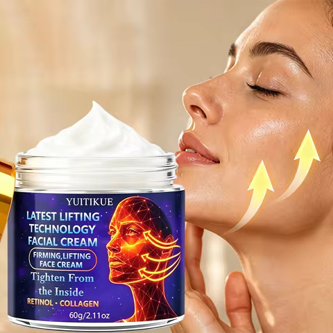 YUITIKUE Retinol Collagen Lifting Facial Cream 60g, Advanced Firming Tech Tighten Skin & Lift Facial