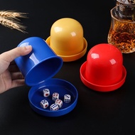 Dice Cup Set Dice Sieve Color Cup Set Dice High-End Bar Stopper Cup KTV Sieve Color Cup with Base Si