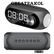 GREATESKOL Bluetooth Speakers, Loud Volume 360° Surround Sound Clock Bluetooth Speaker, Portable wit