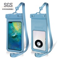 ถุงกันน้ำใส่โทรศัพท์มือถือถุงดำน้ำสำหรับว่ายน้ำลอยน้ำถุงกันน้ำถุงคล้องคอแบบสัมผัสหน้าจอใช้ได้ทั่วไป7.2นิ้ว