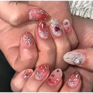 Gel Nails Cute Pink y2k Very Popular