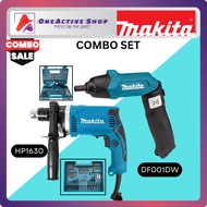 MAKITA COMBO SET - MAKITA 710W Hammer Drill 16 mm (5/8") HP1630 AND MAKITA 3.6V Cordless Screwdriver