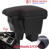 [TFKRS] ที่พักแขน CX-3 MAZDAติดตั้งเพิ่มเติมสำหรับ Mazda 2 Skyactiv Version Cx3ที่เท้าแขนในรถกล่องเก