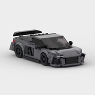 MOC Audi R8 Dark Grey Super Sports Cars Building Blocks Toys For Kids Boys And Girls Compatible With