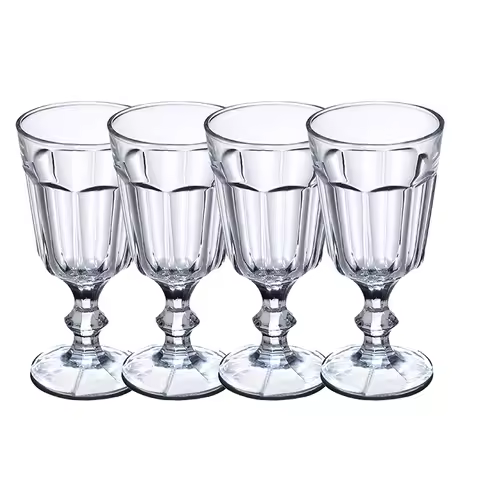 4PCS 250ml Absinth Glass | Decorative Stemmed Glass | Perfect for Absinthe, Liqueurs, Spirits, Cordi