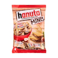 German Imported Snacks hanuta hanuta Hazelnut Chocolate Sandwich Wafer Biscuits Bagged New Year's Go