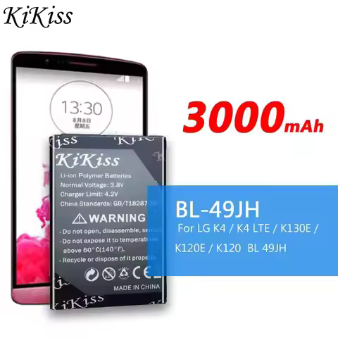Long Lasting For LG K4 K4 Lte K130E K120E K120 K3 LS450 BL 49JH Mobile Phone Battery BL-49JH 3000mAh