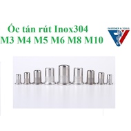 (INOX304) 304 stainless steel retractable screws M3, M4, M5, M6, M8, M10